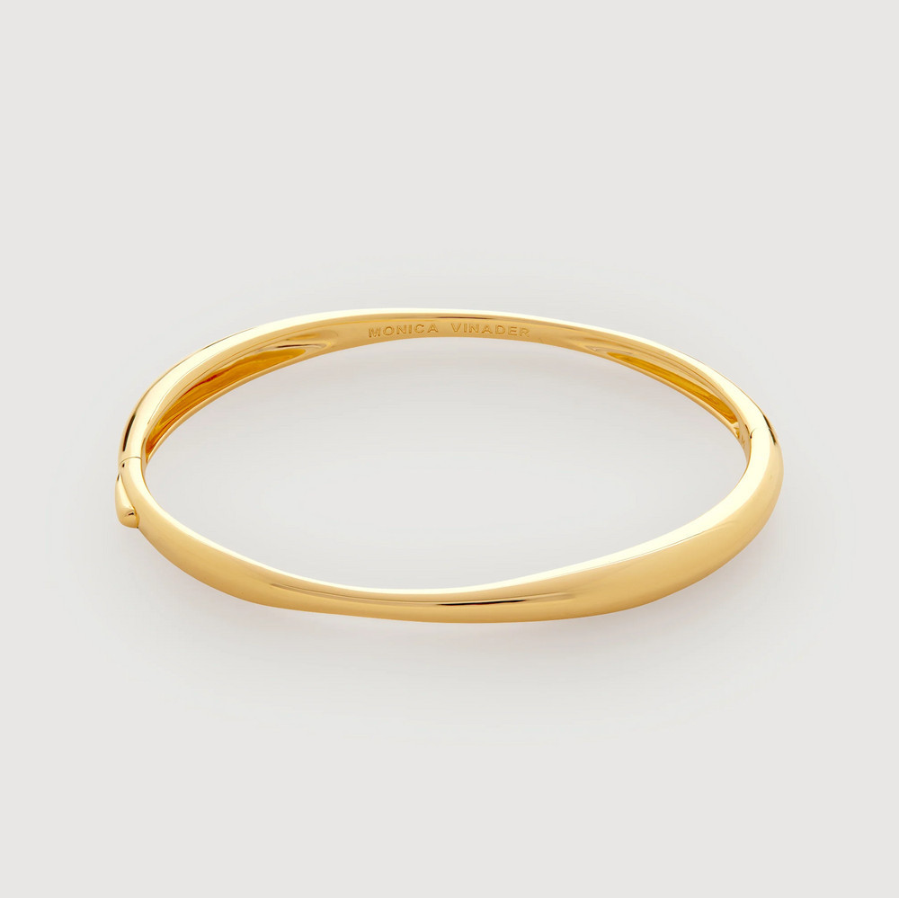 Gold Nura Reef Bangle | Monica Vinader (US)
