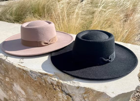 Fedoras Wide Brim Hat Summer Hat Womens Hat Womens Fedora - Etsy | Etsy (US)
