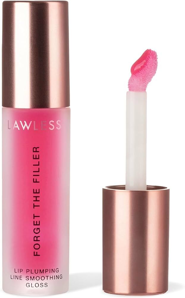 LAWLESS Women's Forget The Filler Lip Plumper Line Gloss, Juicy Watermelon, 0.11 oz | Amazon (US)