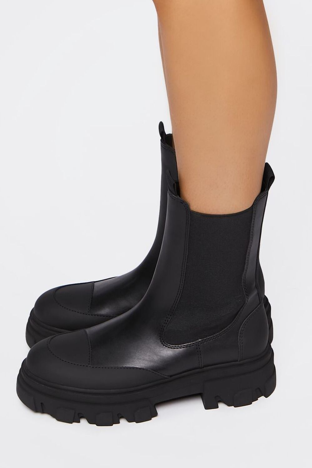 Faux Leather Lug Chelsea Boots | Forever 21 (US)
