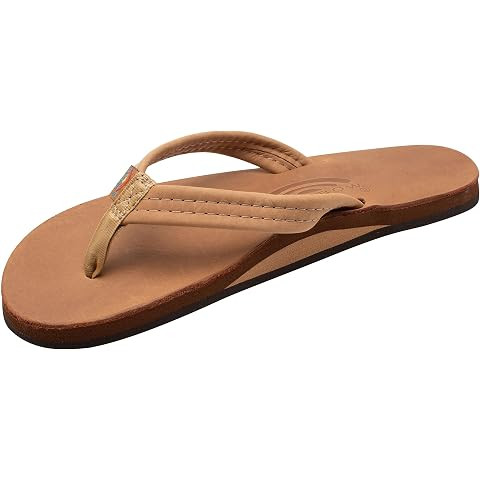 Rainbow Sandals Ladies Luxury Leather - Single Layer Arch Support With 1/2" Narrow Strap | Amazon (US)