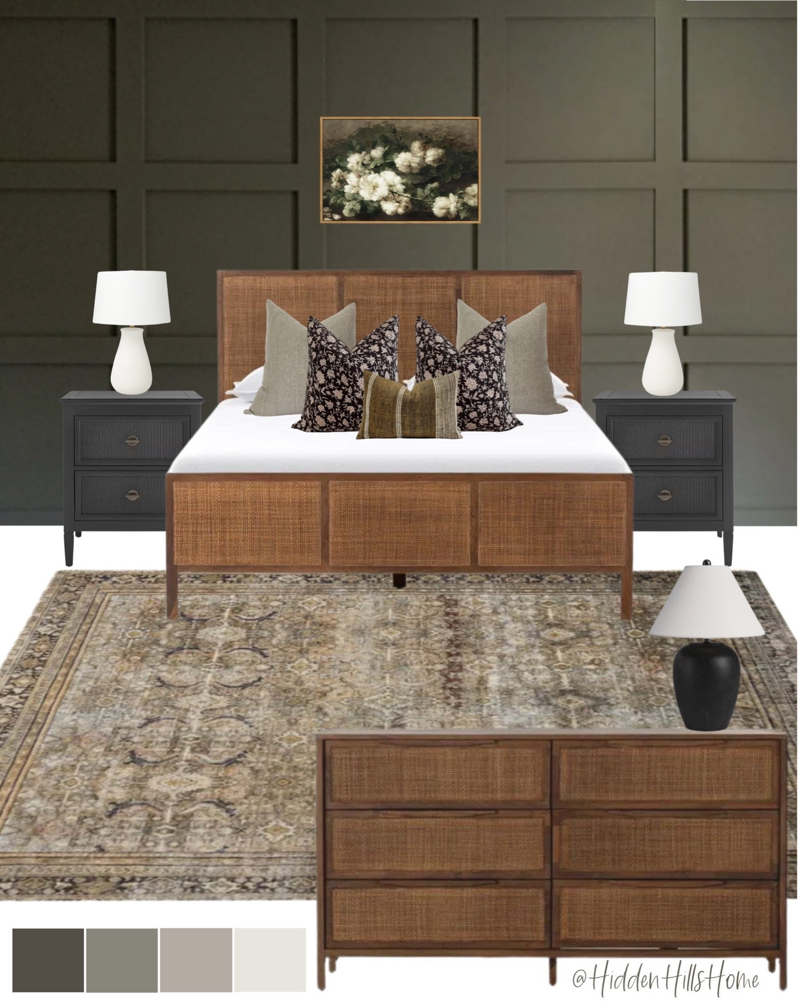 Bedroom decor, bedroom mood board, home decor, bedroom design, master bedroom decor ideas, bedroom rug, bedding, affordable nightstands #bedroom

#LTKHome #LTKSaleAlert #LTKSeasonal