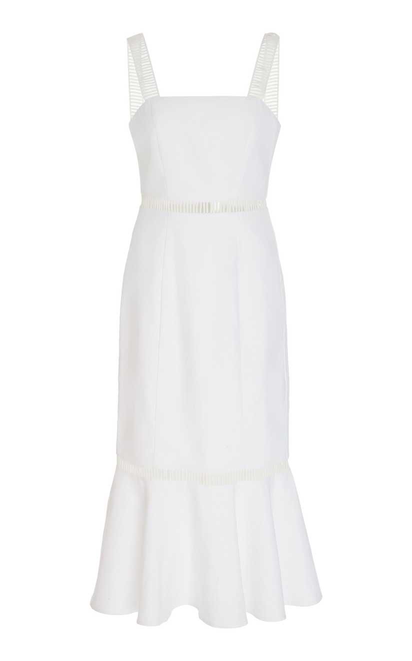 Lychee Pointelle Linen-Cotton Midi Dress | Moda Operandi Global