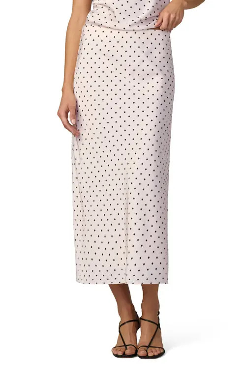 Joe's The Ines Polka Dot Midi Skirt in Ecru Polka Dot at Nordstrom, Size X-Small | Nordstrom