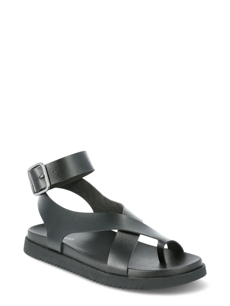 No Boundaries Women's X-Strap Toe Loop Sandals | Walmart (US)