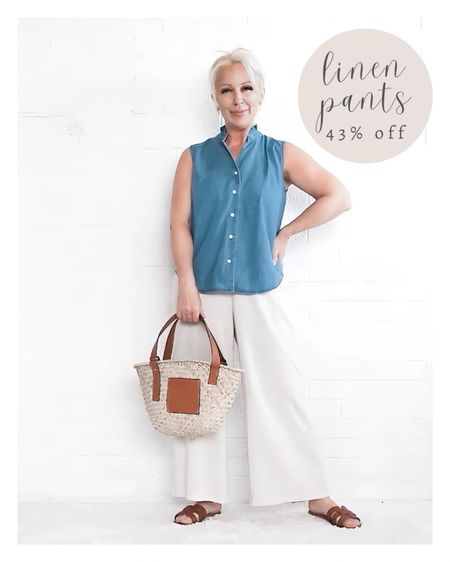 Amazon linen pants are on sale - I have a 26” inseam and these come right to the tops of my feet.

Petite / Women over 40 / Women over 50 / Women over 60 / coastal casual / neutral / minimal

#LTKover40 #LTKsalealert #LTKfindsunder50