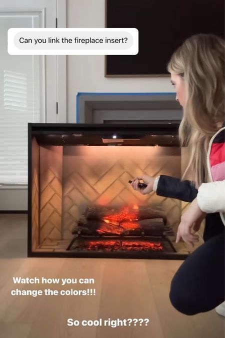 Spoiler alert… already loving my new fireplace! It changes colors too!! I have the 42” fireplace insert but am linking a few more sizes for you guys 😊

diy home | bedroom essentials | home improvement | bedroom decor 

#LTKhome #LTKU #LTKFind