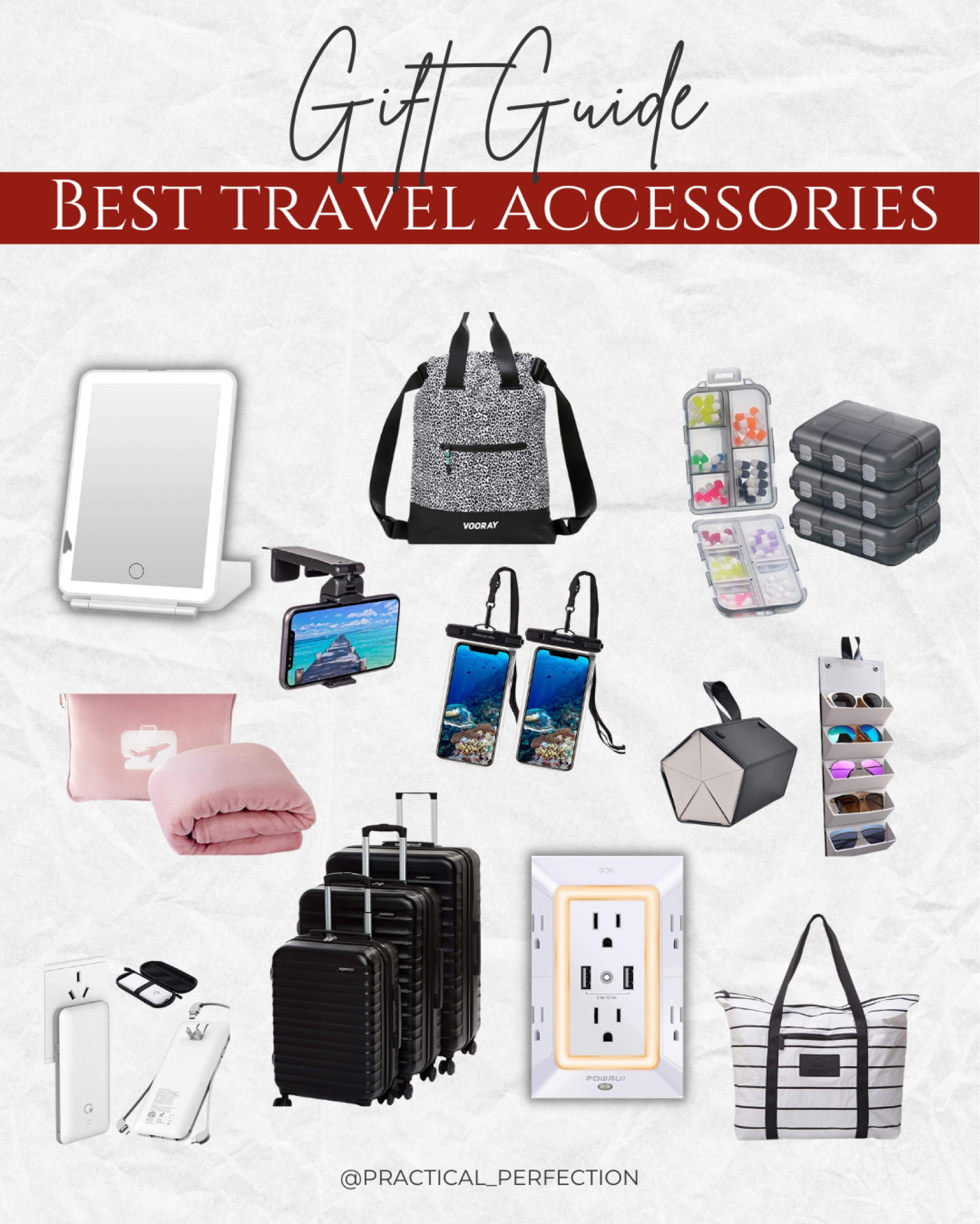 The best and most useful travel accessories that you need for holiday travel.

#holidaytravel #travelaccessories #travelgiftguide 

#LTKunder100 #LTKGiftGuide #LTKtravel