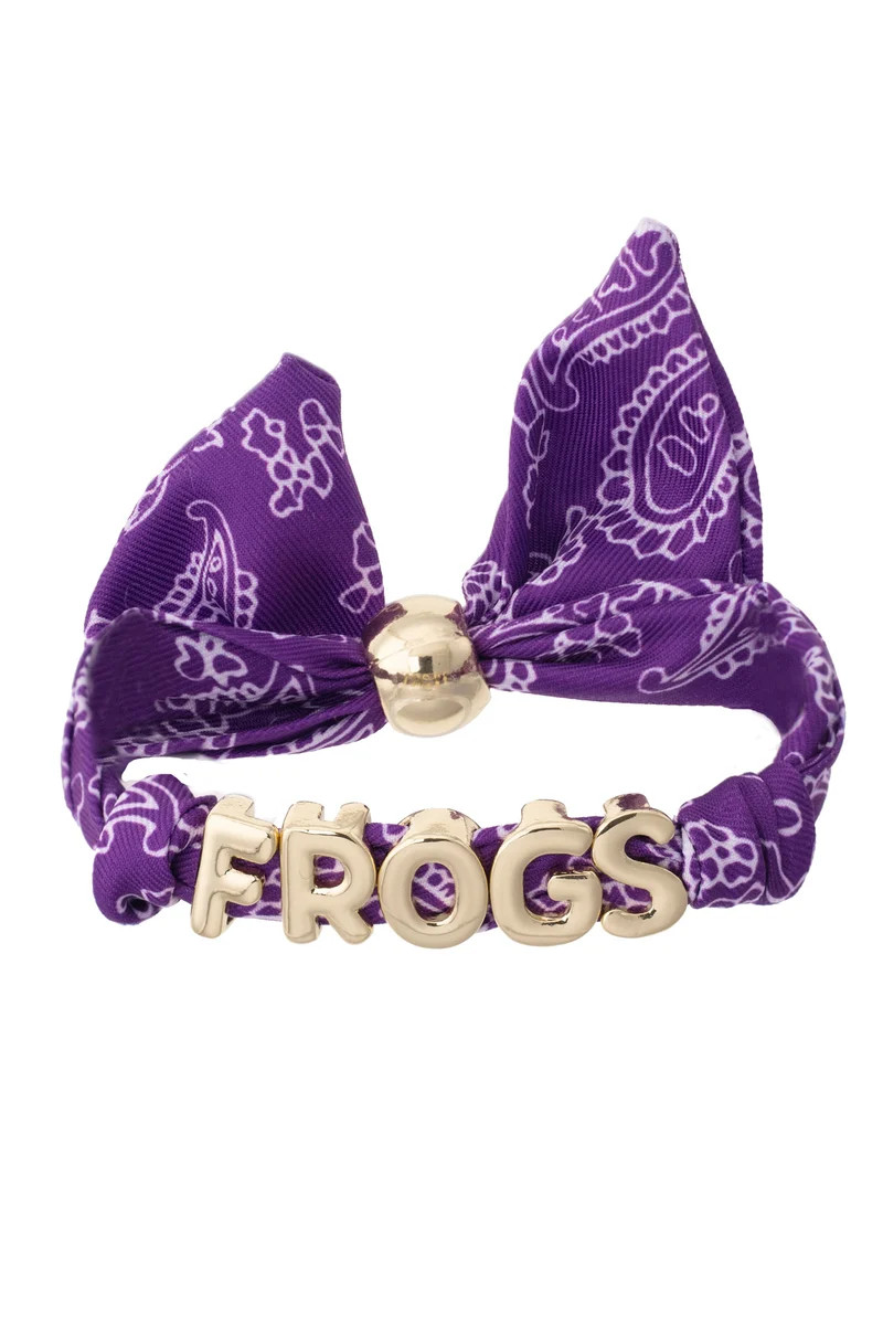 PREORDER 8/28: TCU Horned Frogs Bandana Slider Bracelet | CANVAS