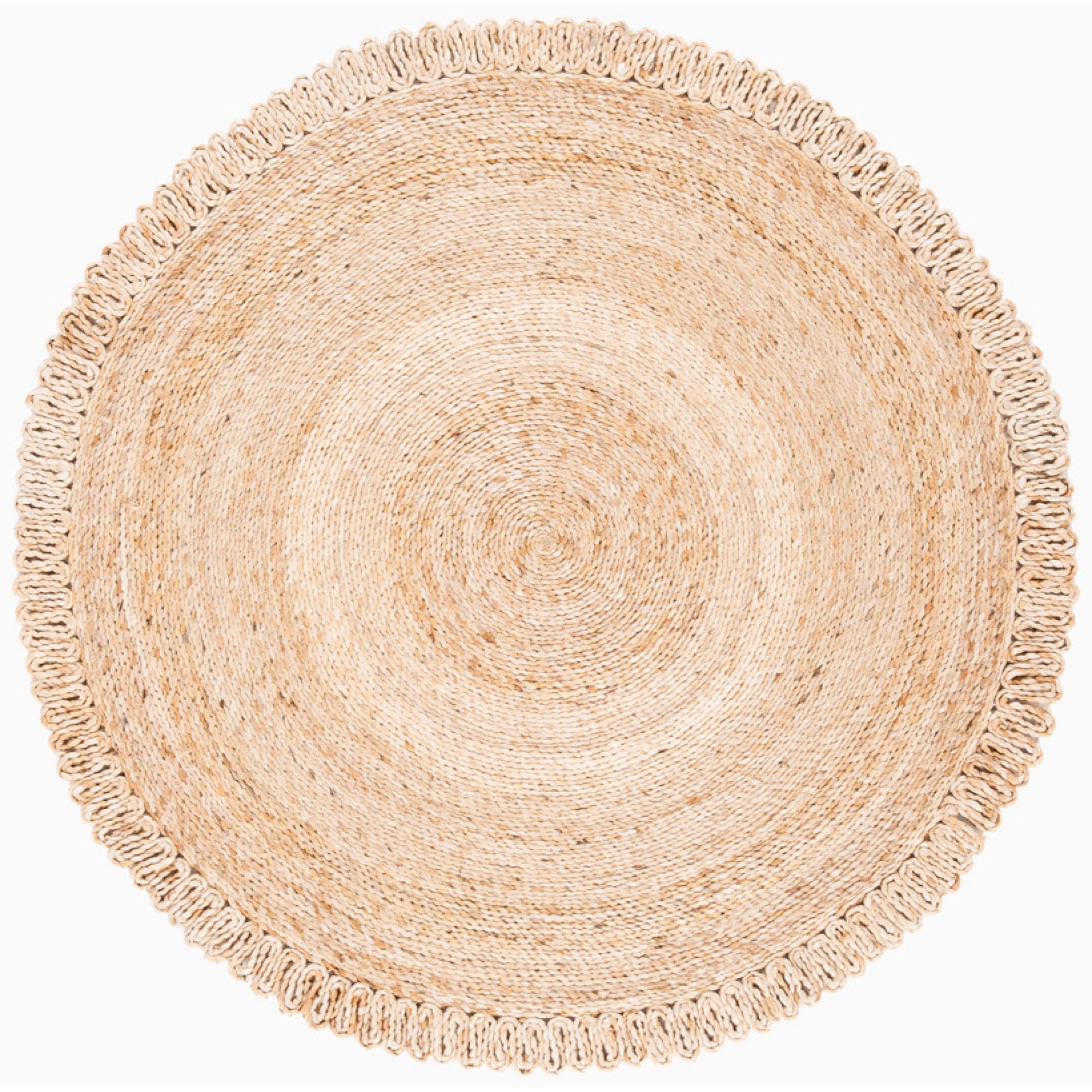 Round Concentric Jute Rug | West Elm (US)