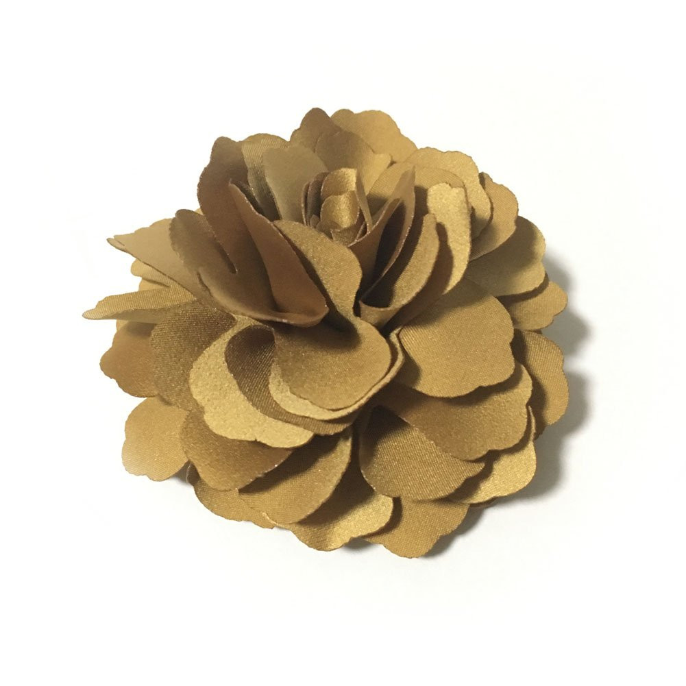 Camellias Flower Hair Clip and Brooch Pin 1 PCS(A74)(MustardYellow) | Amazon (US)