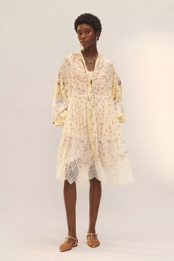 LIMITED EDITION PRINTED BLOUSE WITH TIES | Zara US