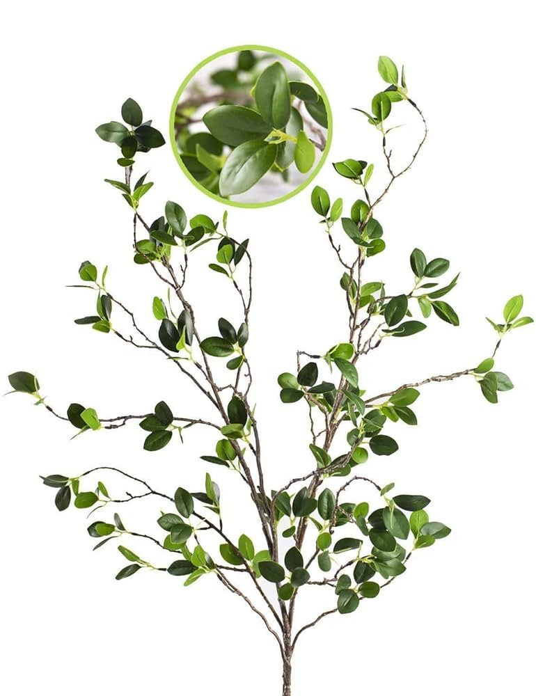 Artificial Plant 43.3 Inch Green Branches Leaf Shop Garden Office Home Decoration (2 pcs) | Amazon (US)