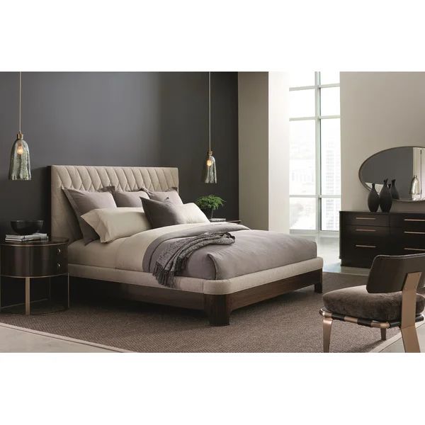 Modern Streamline Upholstered Bed | Wayfair North America