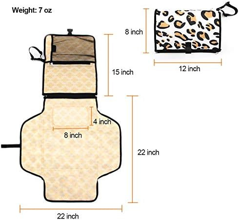 Portable Diaper Changing Pad, Portable Changing pad for Newborn boy and Girl- Baby Changing Pad with | Amazon (US)