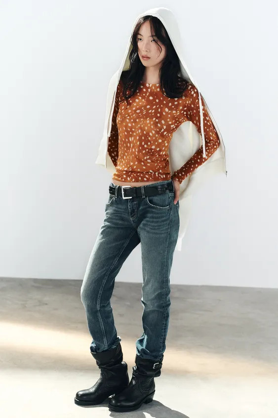 ANIMAL PRINT KNIT TOP | Zara DE