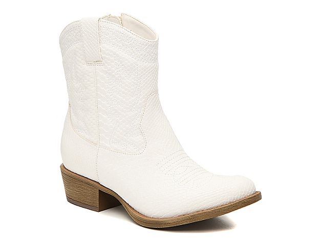 Coconuts Pistol Cowboy Boot - Women's - White Snake Print | DSW