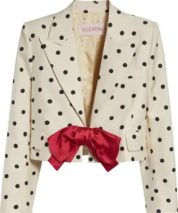 Valentino Garavani Polka Dot Bow Blazer | Nordstrom | Nordstrom