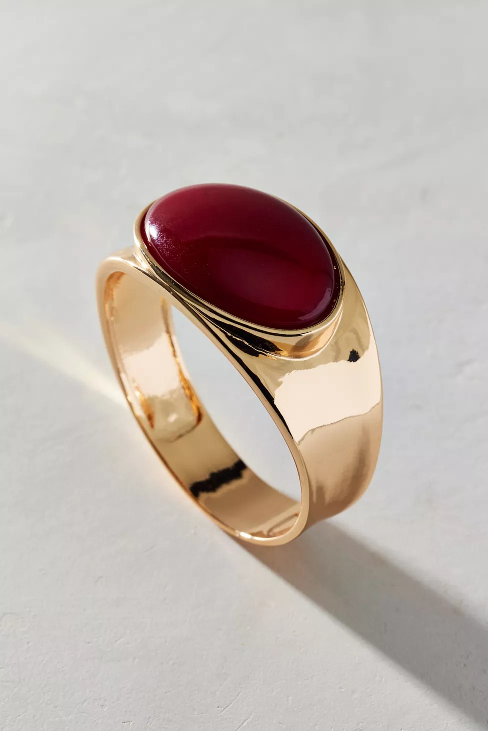 Stone Inset Metal Bangle Bracelet | Urban Outfitters (US and RoW)