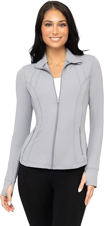 Yogalicious Womens Ultra Soft Lightweight Full Zip Yoga Jacket with Pockets | Amazon (US)