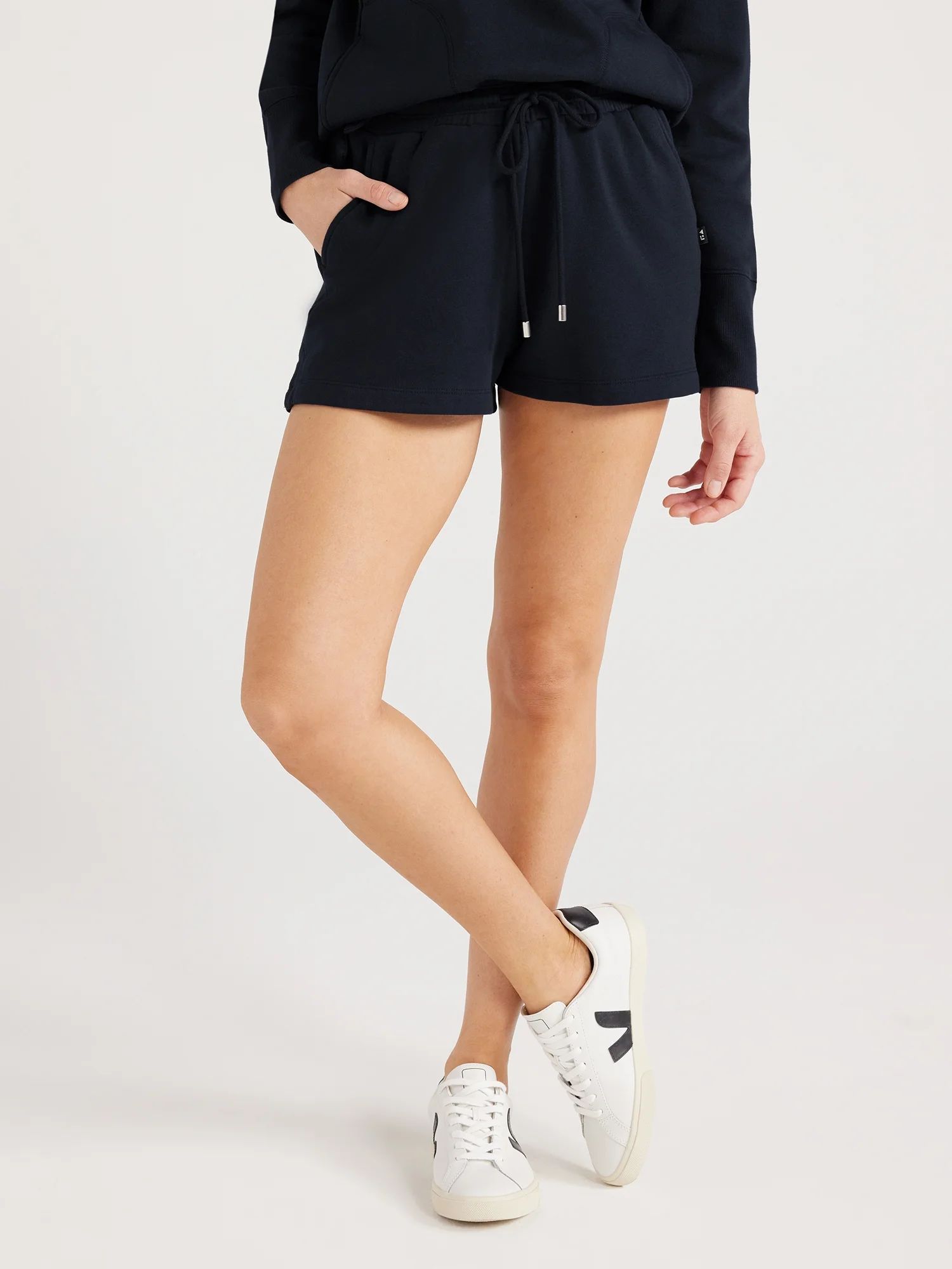 Free Assembly Women's Sweat Shorts with Side Slits, 3" Inseam, Sizes XS-XXL | Walmart (US)