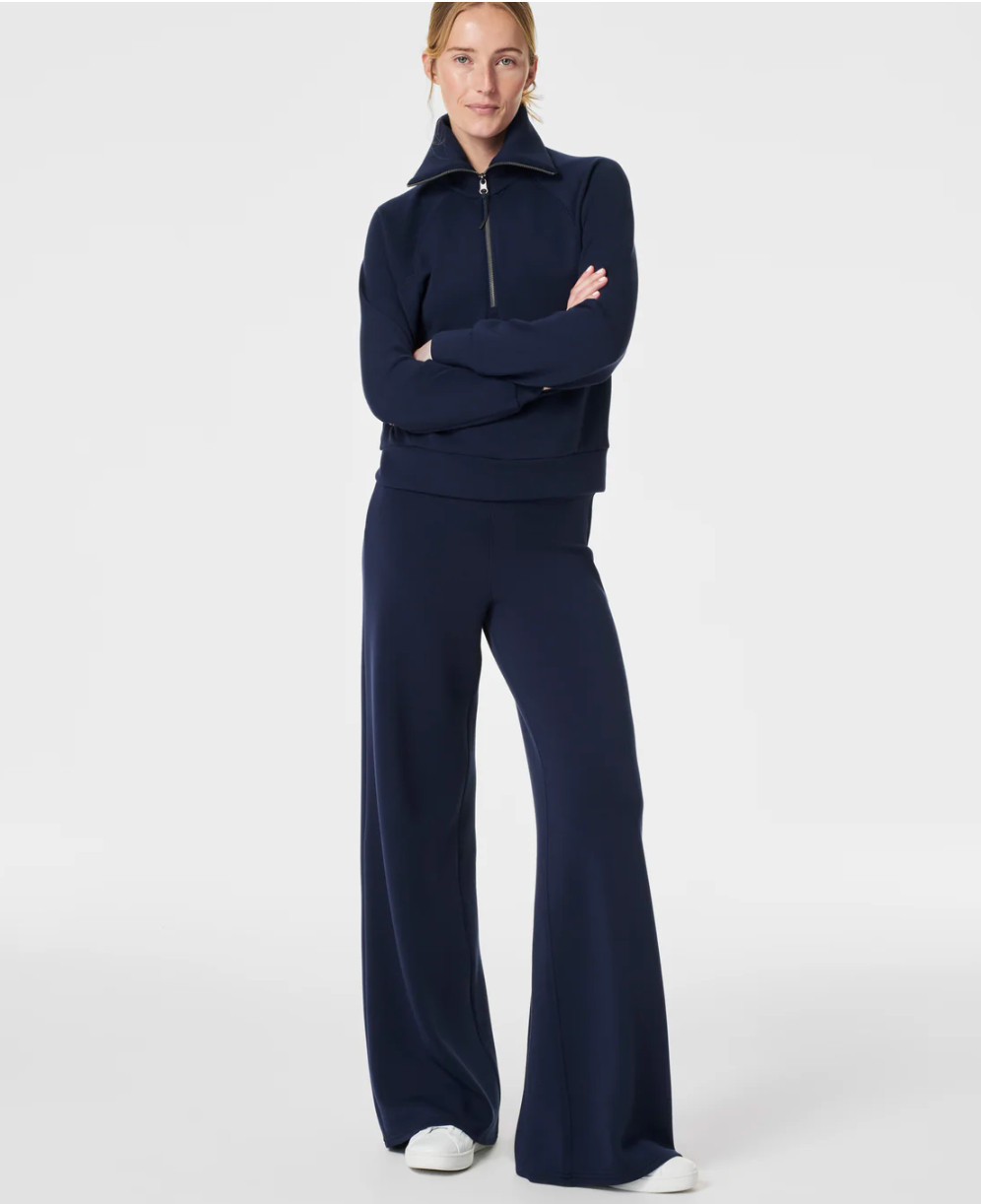 Living in these buttery soft pants! ☁️ If you haven't tried the AirEssentials line yet, this is your sign. They feel like a cloud but look totally polished for travel. TTS. Shop them on sale now! 💸 

 #LTKSpringSale #LTKmomlife #LTKmorningroutine