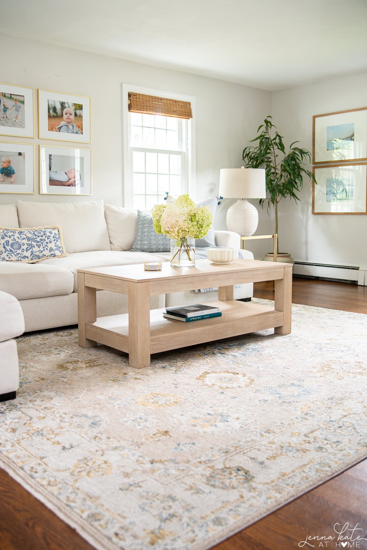 Bright modern coastal living room vibes✨🩵 This rug is on a huge sale for today only!

#LTKHome #LTKSaleAlert