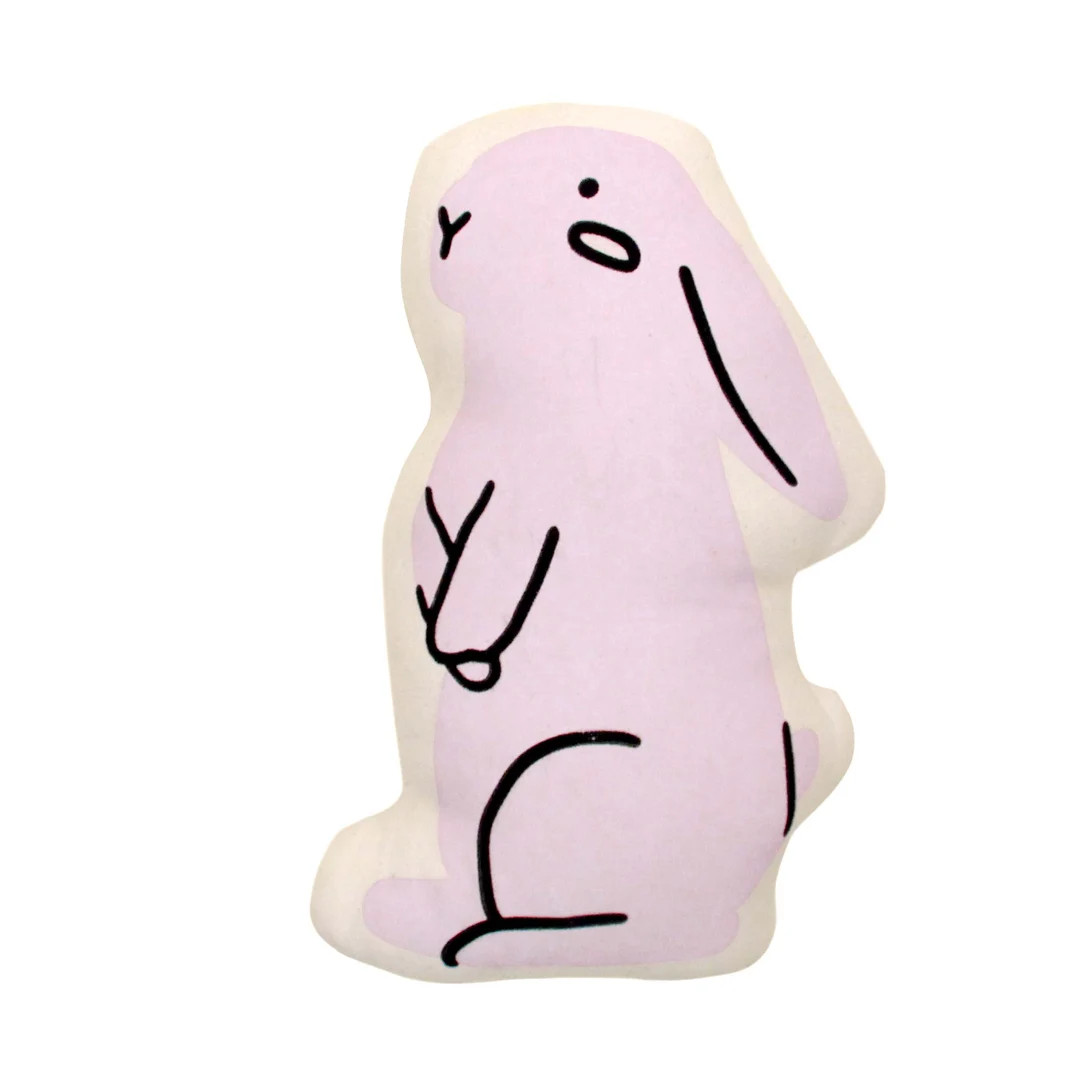 Bunny Pillow Lavendar Easter Bunny Easter Basket Rabbit Throw Pillow Woodland Animal Decor Purple... | Etsy (US)