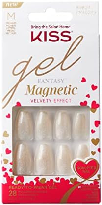 KISS Gel Fantasy Magnetic Valentine’s Day Nails - Gold Star | Amazon (US)