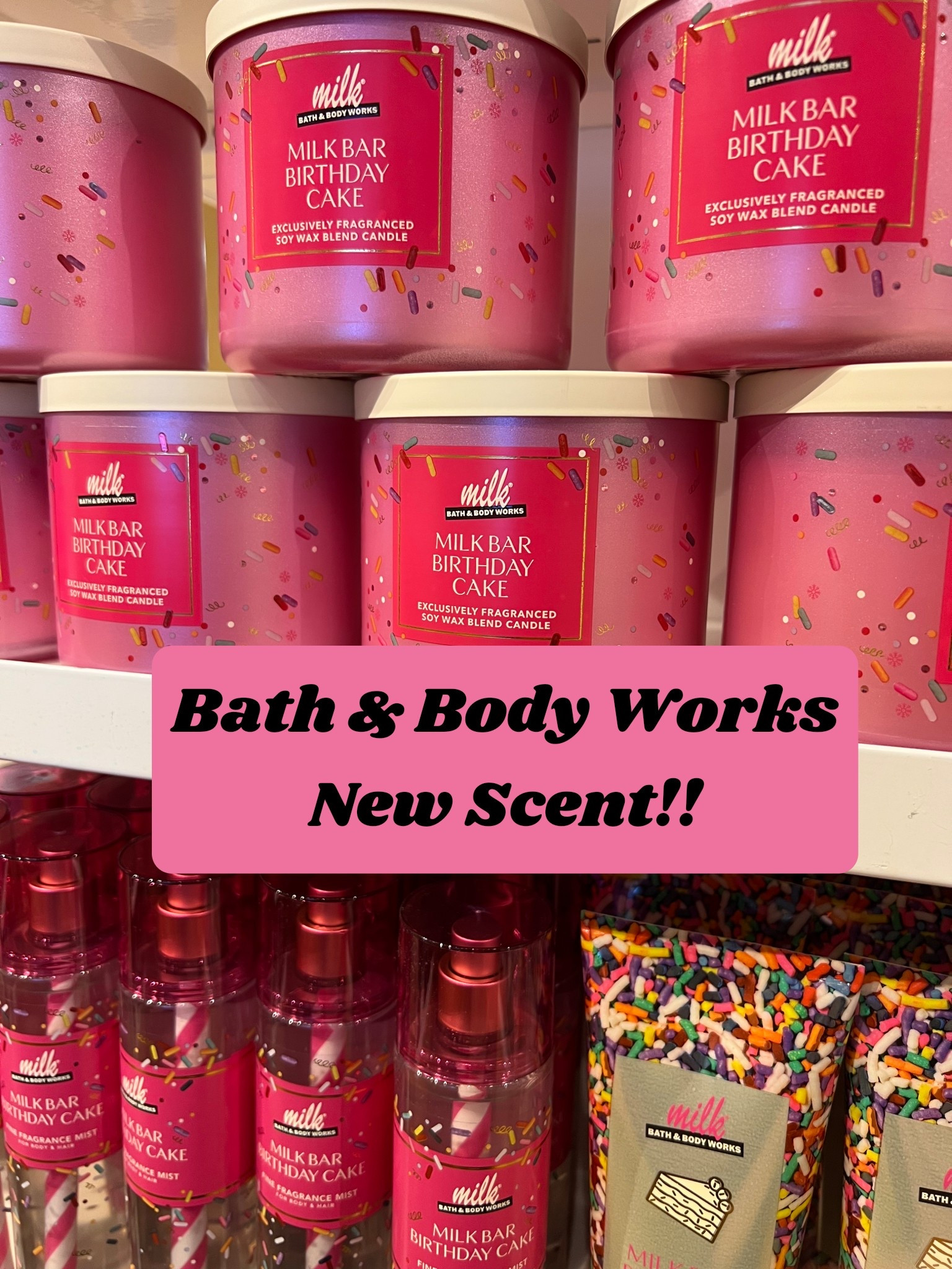 If you love birthday or know someone who would love this as a gift, this is unmistakably Birthday Cake flavored! 

Candles
B&BW
Bath and Body Works Fragrance 
Bath and Body Works Candles

#LTKBeauty #LTKHome #LTKSaleAlert