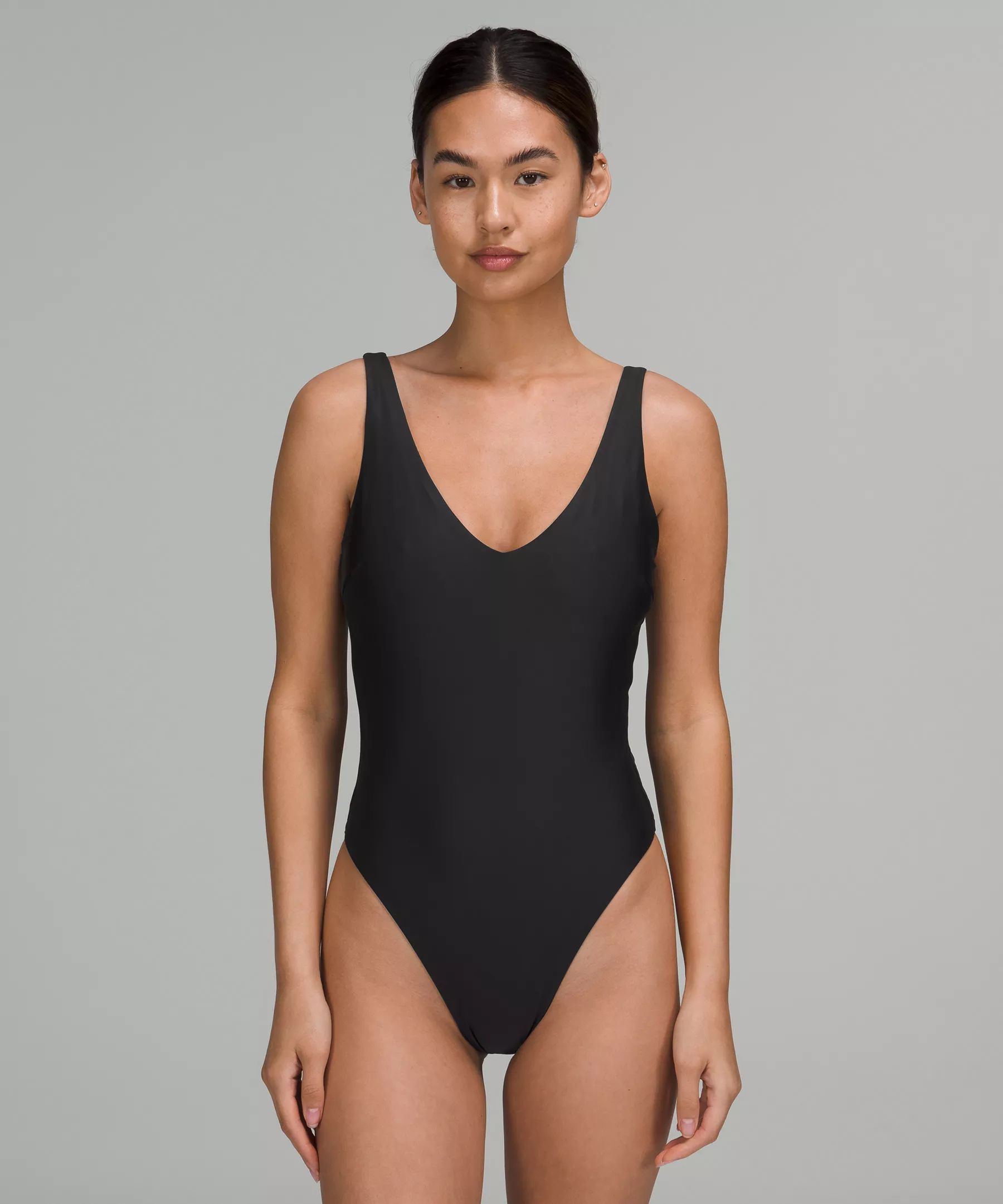 Waterside V-Neck Skimpy-Fit One-Piece Swimsuit *B/C Cup | Women's Swimsuits | lululemon | Lululemon (US)