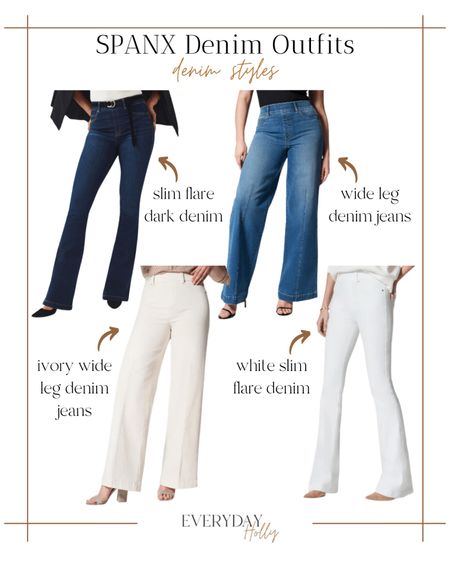 These SPANX jeans are 🔥 everything from wide leg to slim flare styles! Get all of the details in my blog at: www.everydayholly.com
Get 10% off code: HOLLYFXSPANX

Denim  jeans  flare jeans  wide leg jeans  white jeans  blue jeans  women's fashion   Outfit inspo closet staples 

#LTKstyletip #LTKFind