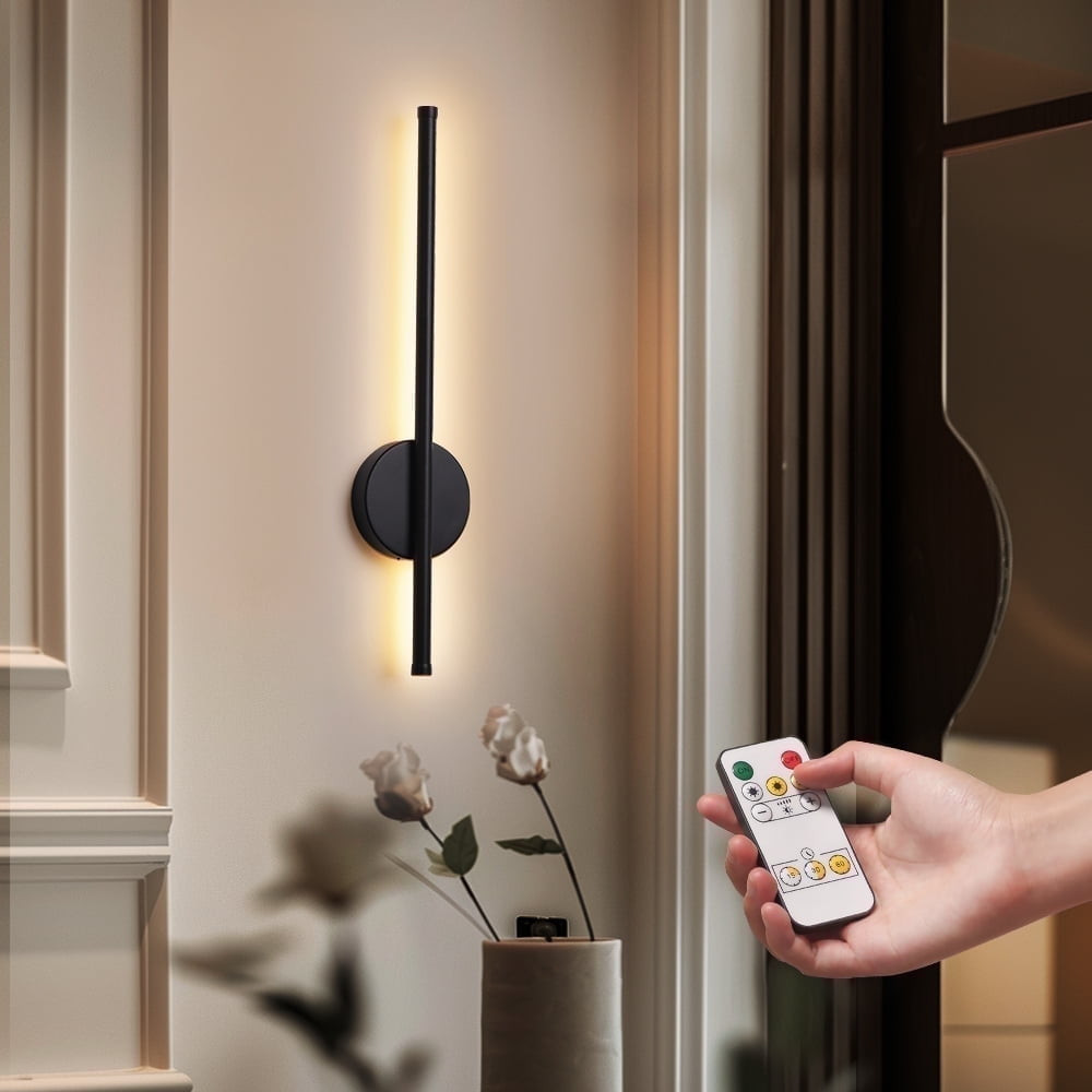 SEEDIQ Luz de Pared Inalámbrica Moderna con Batería de 19,68 Pulgadas con Control Remoto | Walmart (US)