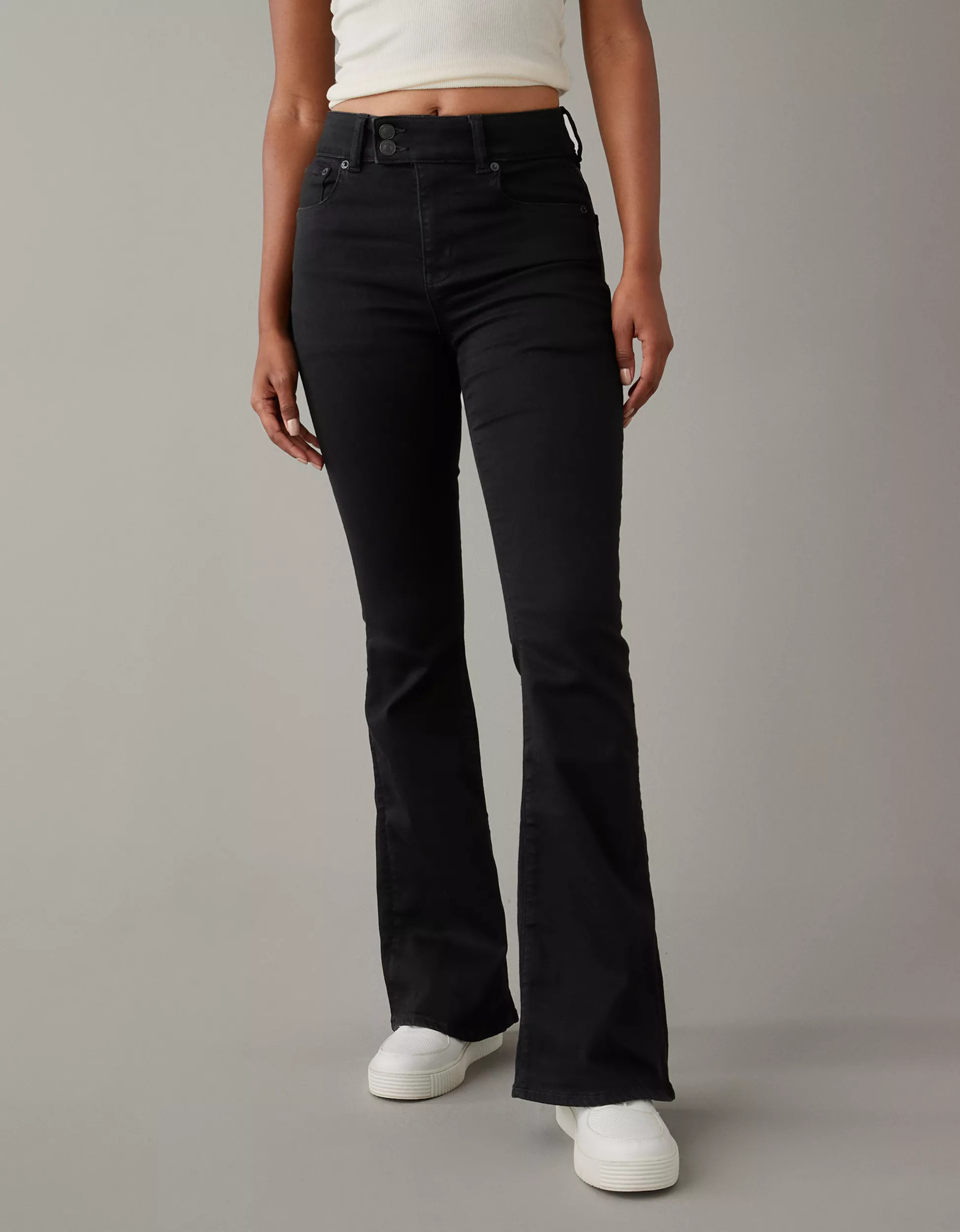 AE Next Level Super High-Waisted Flare Jean | American Eagle Outfitters (US & CA)