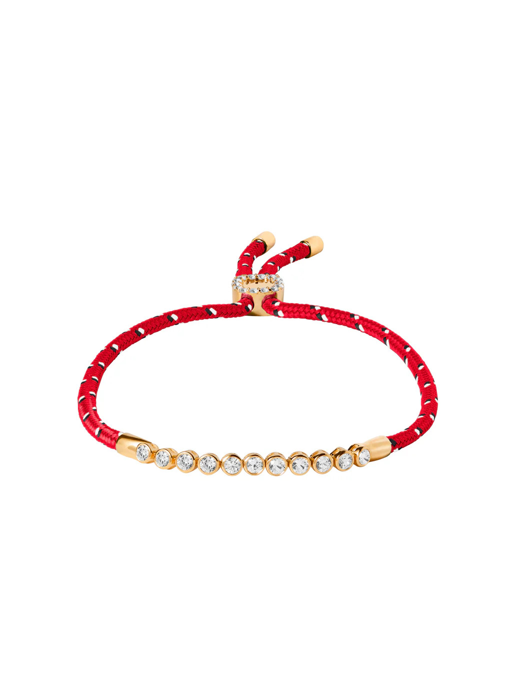 JAMES BEZEL ROUGE PARACORD ANKLET IN LAB WHITE SAPPHIRE | Dorsey