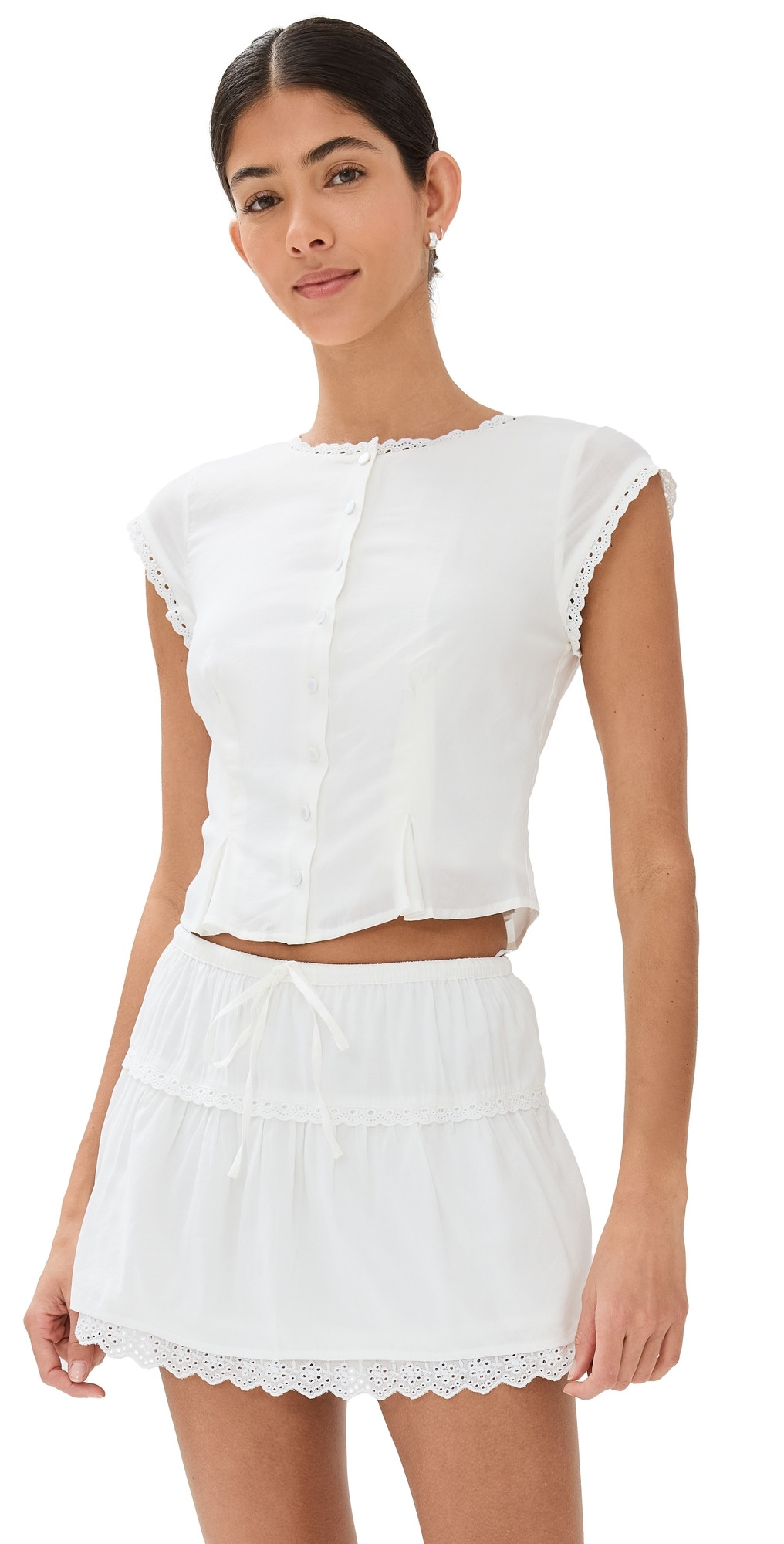 Reformation Valetta Two Piece Set White 12 | Shopbop