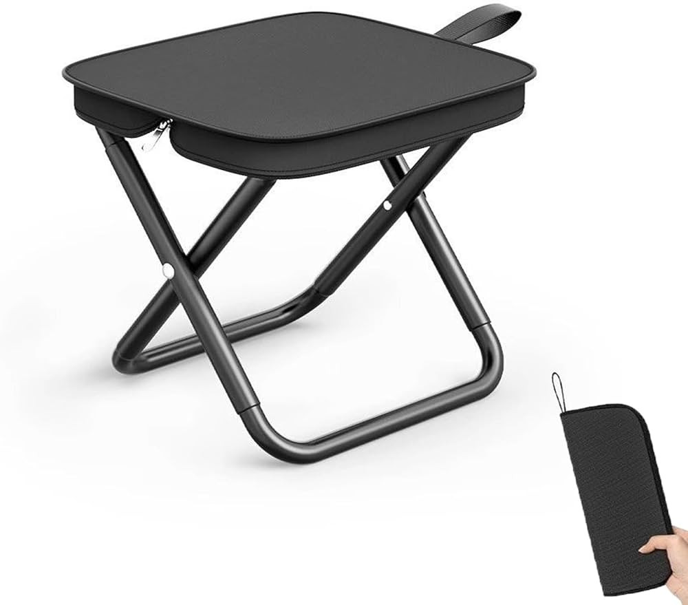 SNZ Portable Folding Camping Stool - Lightweight Folding Stool Chair, Portable Collapsible Seat w... | Amazon (US)
