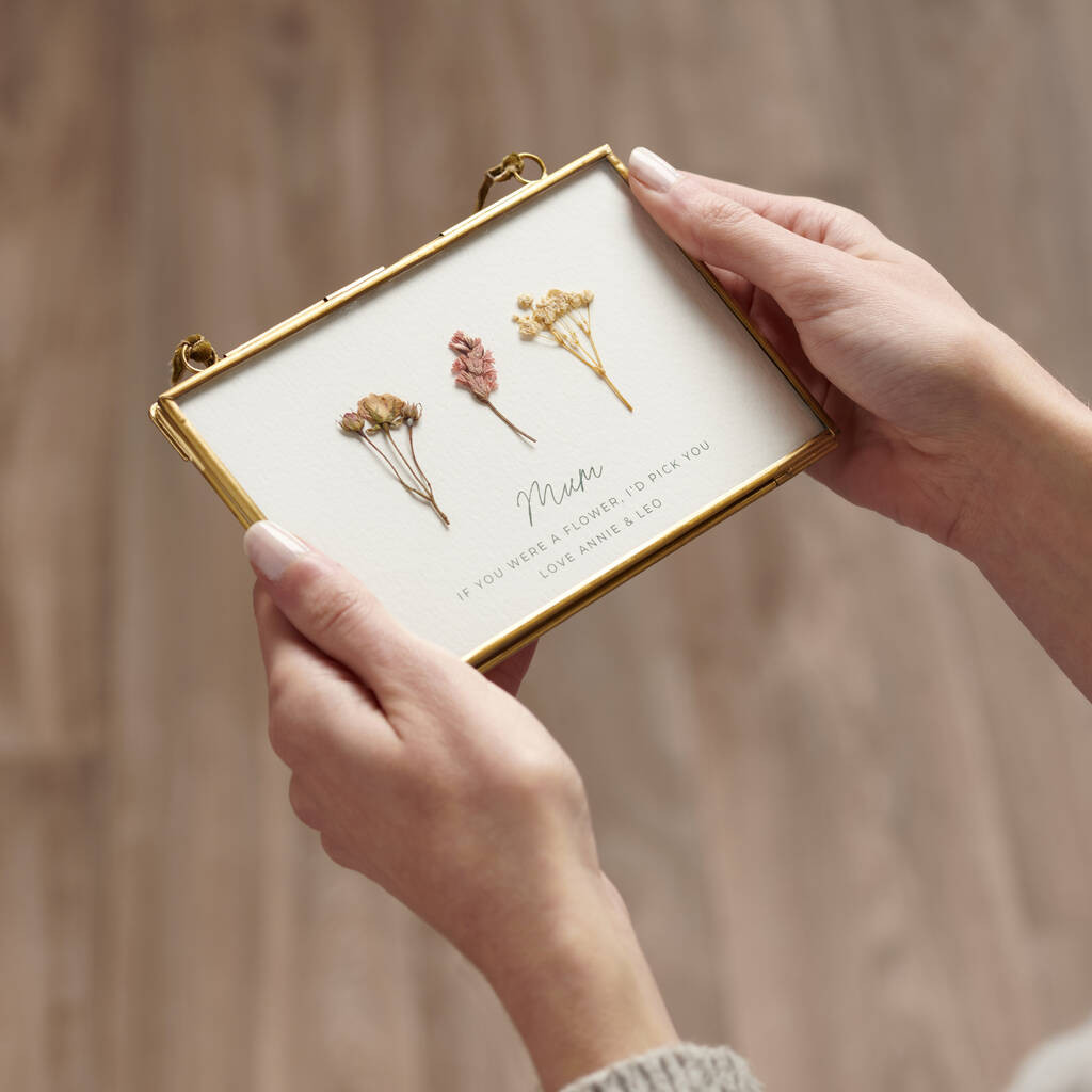 Personalised Pressed Flower Quote Frame | Not On The High Street