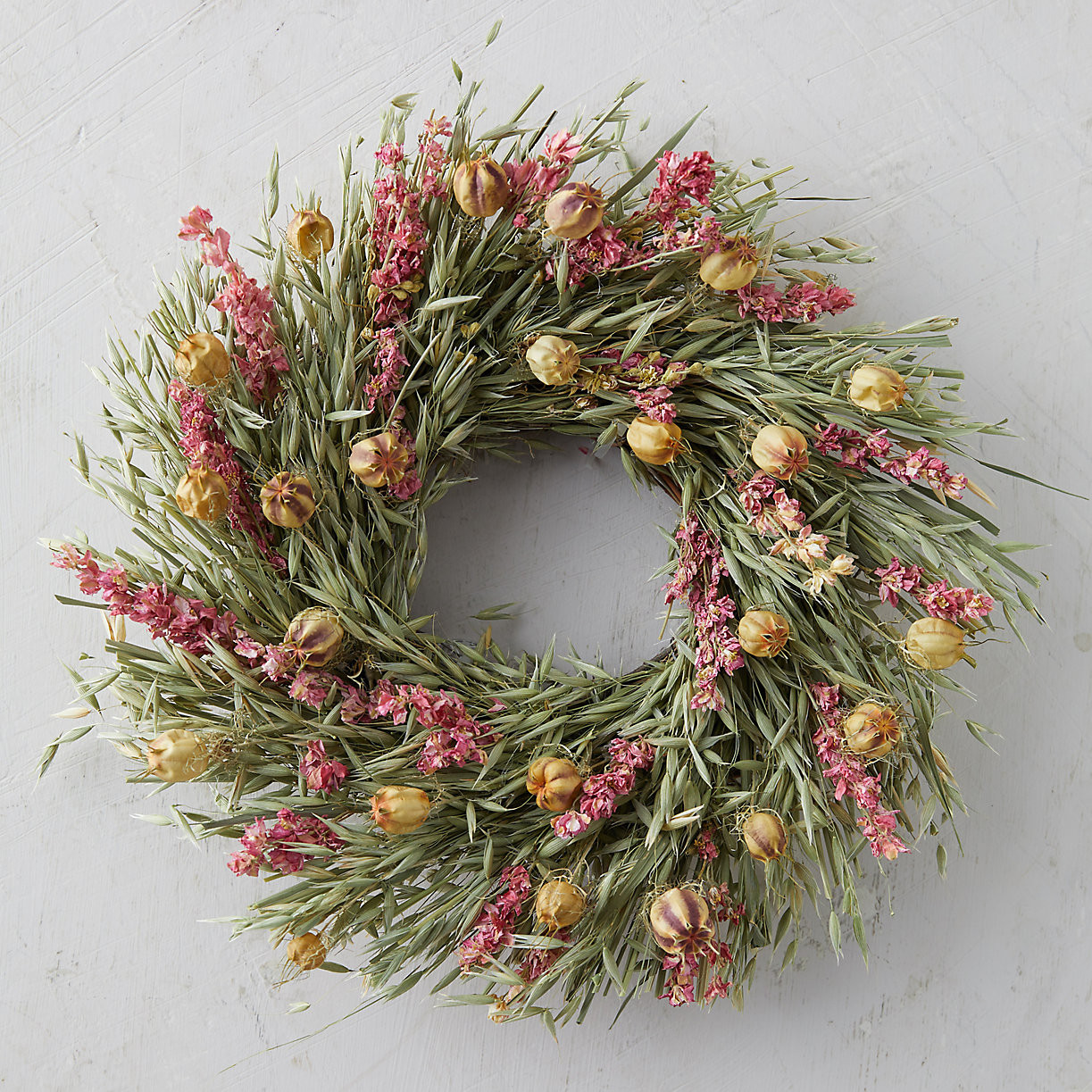 Larkspur + Nigella Wreath | Terrain