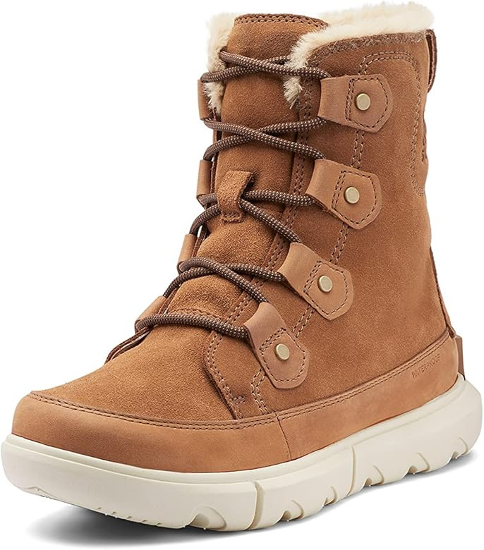 Sorel Women's Explorer II Joan Faux Fur Boot — Waterproof Suede Boots | Amazon (US)