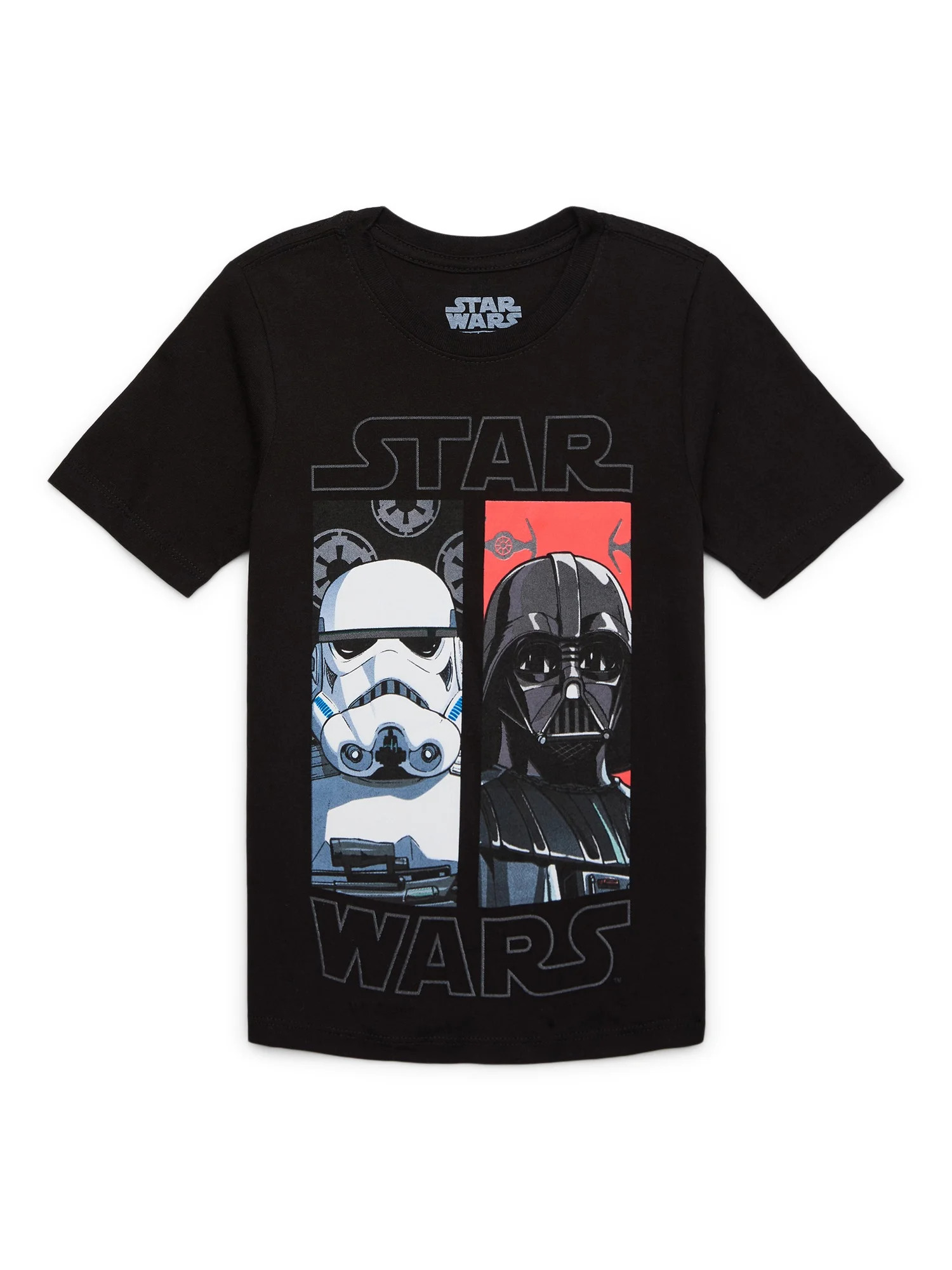 Star Wars Boys Split Duo, Crew Neck, Short Sleeve, Graphic T-Shirt, Sizes 4-18 | Walmart (US)