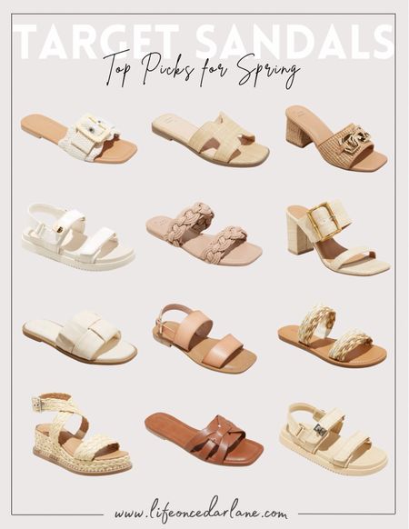 Target Sandals - loving these picks for spring!

#sandals #target #neutralheels #neutralsandals #weddingguest #vacaylook

#LTKshoecrush #LTKfindsunder50 #LTKover40