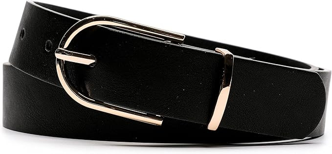 Earnda Women's Faux Leather Chic Belt for Ladies Jeans | Amazon (US)