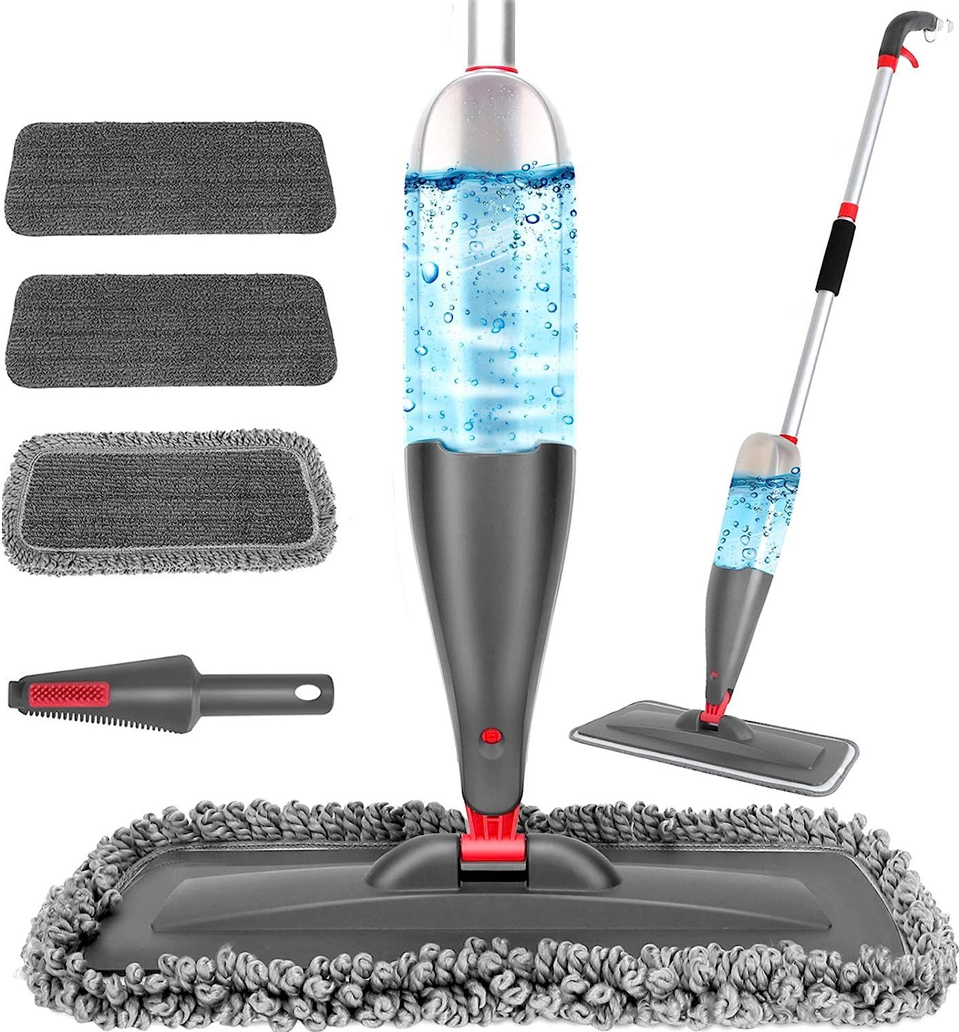 Spray Mop for Floor Cleaning with 3pcs Washable Pads - Wet Dry Microfiber Mop with 800 ml Refilla... | Amazon (US)