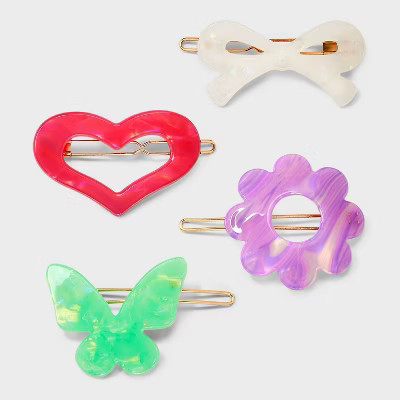 Acrylic Barrettes - 4ct - Cat & Jack™ | Target