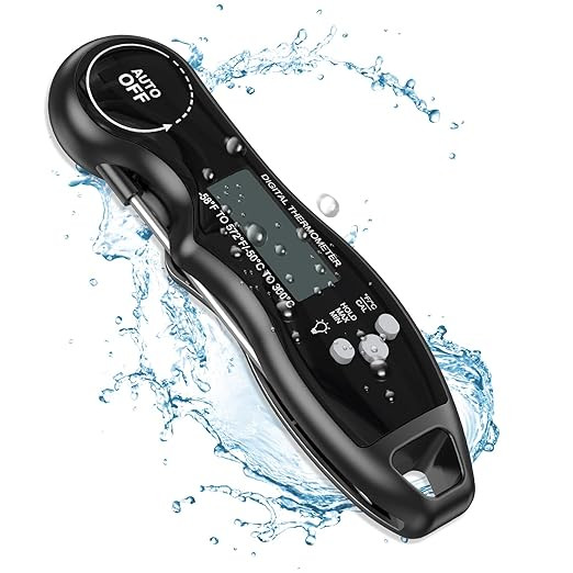 SAUNORCH Digital Meat Thermometer, Waterproof Instant Read Digital Food Thermometer for Candy Liq... | Amazon (US)