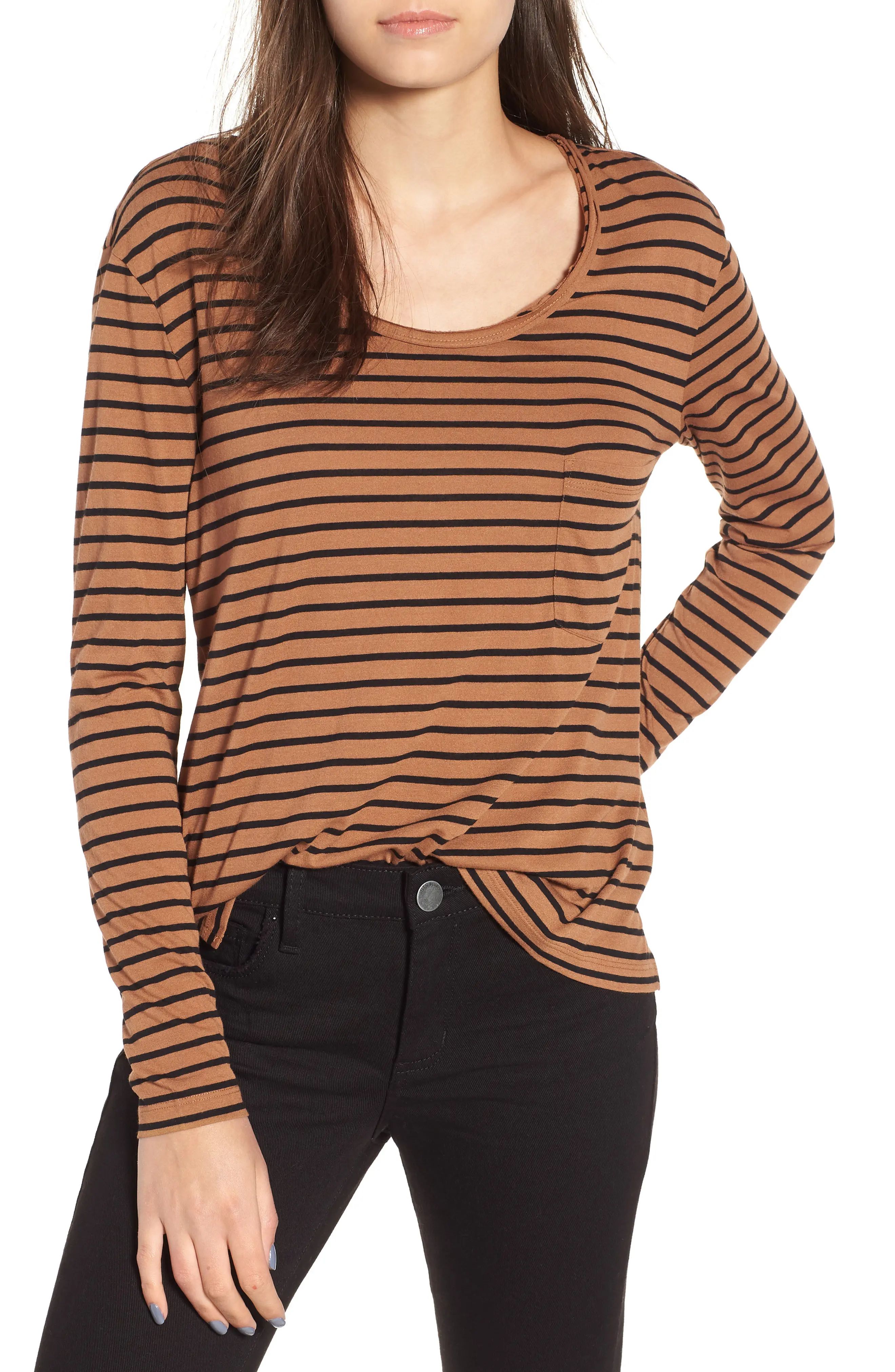 BP. Raw Edge Scoop Neck Tee | Nordstrom