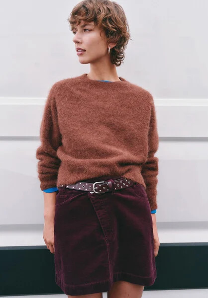 Crew Neck Alpaca Wool Jumper | Hush UK