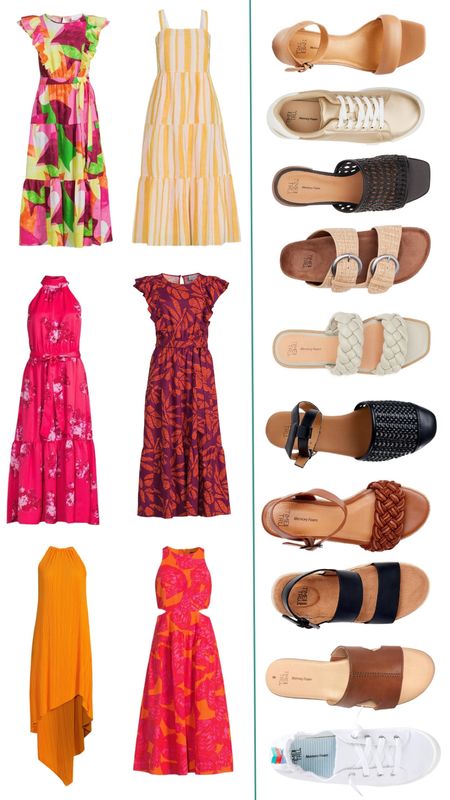 Summer dresses and shoes found on Walmart. #walmartpartner #Walmartfashion 

#LTKshoecrush #LTKunder50 #LTKSeasonal