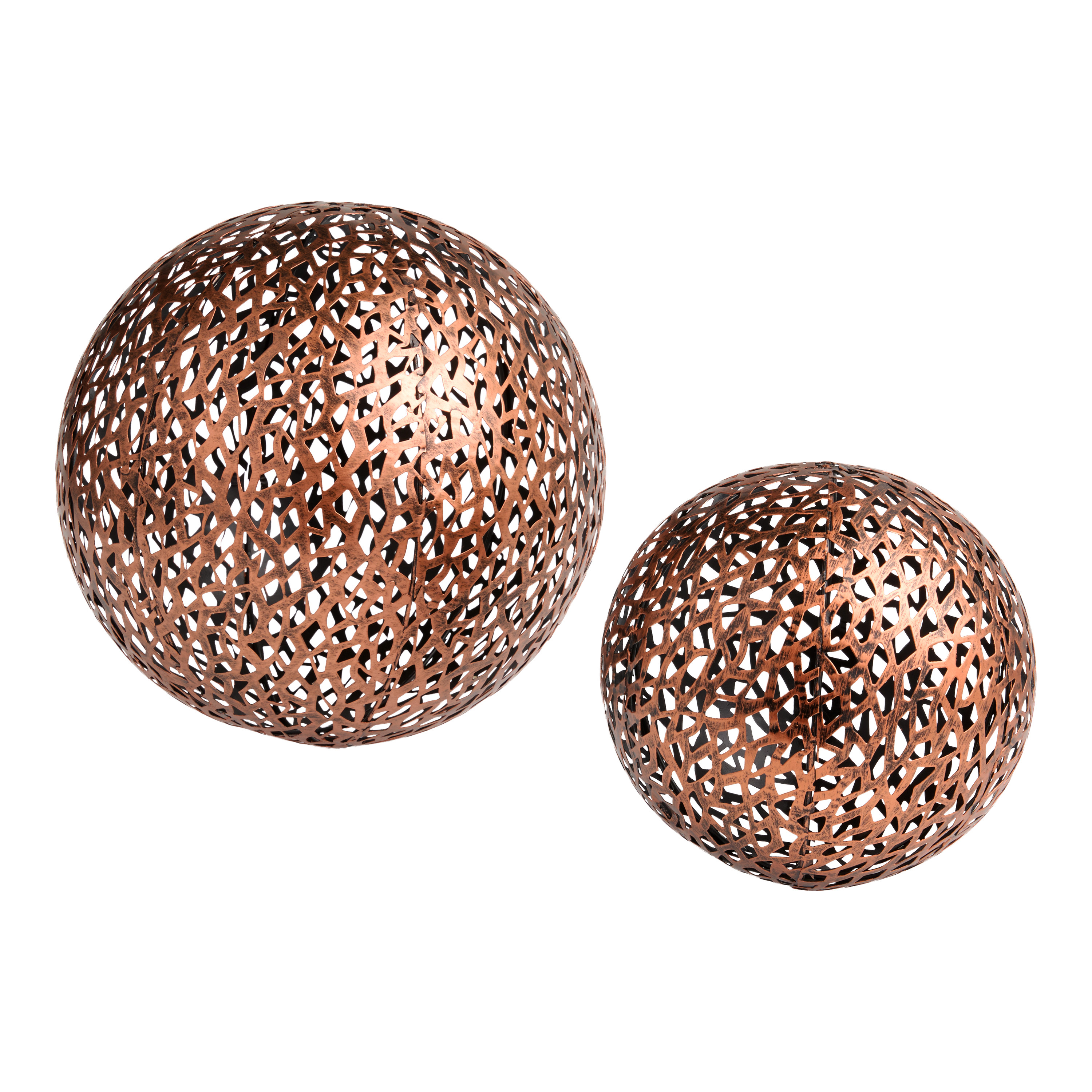 Bronze Metal Filigree Orb Outdoor Decor | World Market